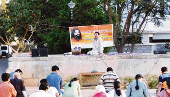 Manas has been conducting free yoga camps in Bangalore