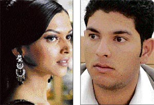 Deepika and Yuvraj are continuously being chased by the media