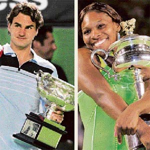 Roger Federer and Serena Williams are the defending champions at the years first Grand Slam event