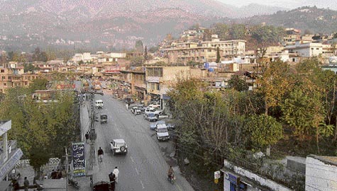 A view of Muzaffarabad, the capital of PoK