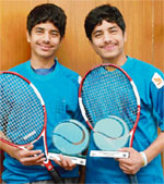 Sood brothers after winning ITF Tennis Tournament