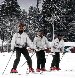 Officers of High Altitude and Warfare Snow of the Army have their task cut out after Gulmarg, 55 kms from Srinagar, witnessed snowfall on Saturday.
