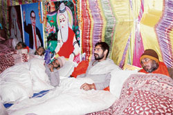 Representatives of A-Block Dalits who are observing a fast in Rohtak