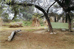 The neighbourhood at this site was wiped out by the river which changed its course. 