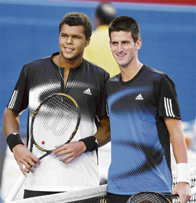 Australian Open champion Novak Djokovic (R) and runner-up Jo-Wilfried Tsonga have heralded the rise of a new generation of tennis stars.