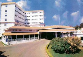 A view of Narayana Hrudalaya, the first of its kind cardiac care hospital in Bangalore