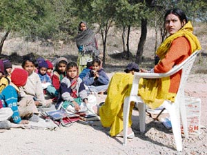 Mid-day meal is an alien concept in this single-teacher government school.