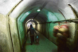 A view of the Lower Bazaar tunnel in Shimla