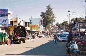 This Una market faces demolition due to the widening of the Mehatpur-Amb road under a World Bank-aided project
