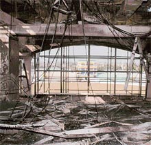 The remains of VIP AC Lounge of the PCA.