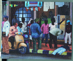 An artwork by Sudhir Patwardhan