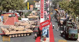 An overview of the "Defexpo India 2008" at Pragati Maidan in New Delhi