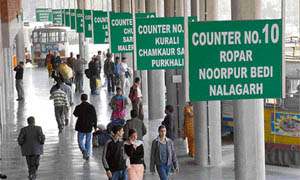 Signboards at the ISBT, Chandigarh, are in English which makes it difficult for passengers from the hinterland visiting the bus terminal to comprehend.