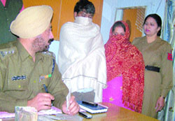 Wife and brother of notorious drug smuggler Rajendra Kumar in the police custody