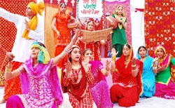 Choreography in progress at the Dashmesh Public School at Nathana village in Bathinda