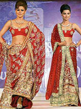 Models display jewellery collection at a fashion show in New Delhi