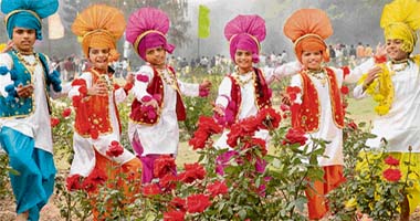 Bhangra boys make a spirited start to the Rose Festival in Chandigarh