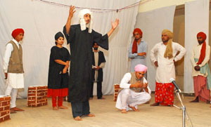 A Punjabi adaptation of Shakespeares play Merchant of Venice, Saudagar, was staged at a jam-packed auditorium of Rajindra College on Sunday evening. Preetpal Rupana, who is a passout of the National School of Drama and hails from Muktsar, directed the play. All the actors in the play belong to the rural areas of Muktsar.