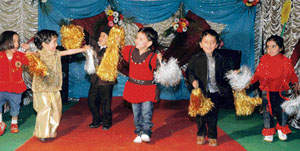 Students of Maple Bear School perform at their annual function in Ludhiana. 