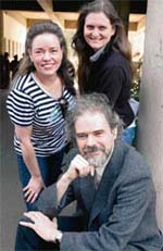 Karin Leitner, Astrid and Gerhard Loffer, who gave a western classical music performance at Art Gallery, Sector 10, in Chandigarh on Tuesday. 