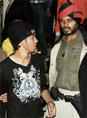 Vinay Kumar in police custody.