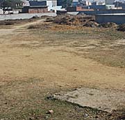The chunk of land meant for the construction of a community health centre has now become a cricket ground.