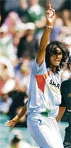 Ishant Sharma appeals successfully for the wicket of Michael Clarke during the first one-day international tri-series cricket final at the Sydney Cricket Ground on Sunday.