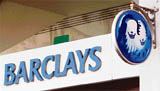 The logo of Barclays bank is seen outside a branch in central London