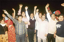Residents protest against MC demolition in Sector 47, Chandigarh,