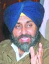 Sukhbir Singh Badal making a point.