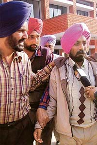 Harbans Singh, PA to a senior IAS officer, at a court in Mohali
