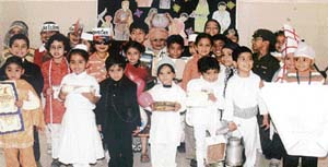 Students of Bal Bharati School take part in a seminar Students on Dignity of labour organised in Ludhiana on Wednesday. 