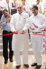 Outer Delhi MP Sajjan Kumar inaugurates a food junction at Desh Bandhu Gupta Road, Karol Bagh, in the Capital