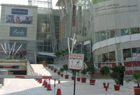 A view of Grand Plaza Mall in Gurgaon on a day off on Monday.