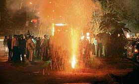 A marriage procession being taken out of the Ferozepur road against the orders of the district magistrate in Ludhiana
