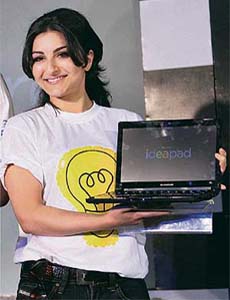 Actress Soha Ali Khan launches Lenovo's new PC brand, 'Idea', in New Delhi