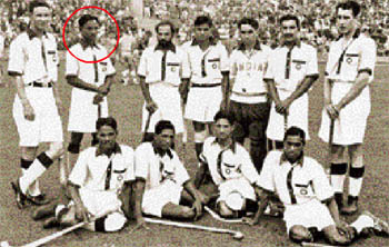 The Indian hockey team which won the gold at the 1936 Olympics in Berlin.
