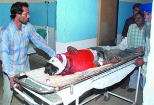 The injured have been admitted to the civil hospital. 