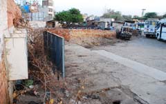 Bathinda bus stand situated in the heart of the city on Wednesday. 