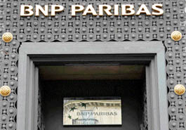 This file photo shows a building of France's top bank BNP Paribas in Paris. BNP Paribas said on Wednesday it had dropped the plan to bid for Societe Generale, another leading French bank rocked earlier this year by the biggest-ever rogue trading scandal.
