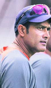 India skipper Anil Kumble