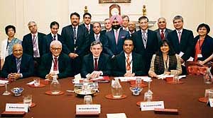 A CII delegation with British PM Gordon Brown