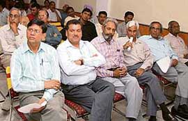 Participants in the investors awareness workshop, organised at Panchkula on Wednesday. A Tribune photograph