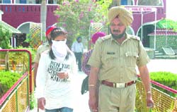 Ludhiana girl Charanpreet Kaur was writing the Punjabi paper of her cousin when the flying squad caught her.