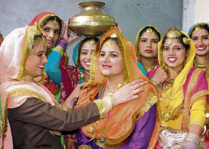 Participants await their turn during the inter-ITI competition at Guru Nanak Bhawan in Ludhiana on Saturday. 