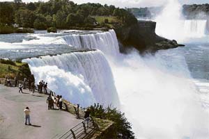 SPECTACULAR SIGHT: The falls drop from a height of 57 metres