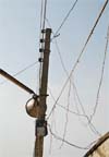 Illegal electricity connections at a private programme in Chak Fateh Singh Wala village