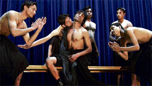 Artistes perform a play, Pishaach, at the three-day theatre festival to mark World Theatre Day, at Portmore School in Shimla. 
