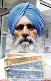 64-year-old Tara Singh shows his NSCs that were due for maturity in March 2008. 