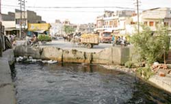 The bridge over ganda nullah near Shingaar cinema in Ludhiana